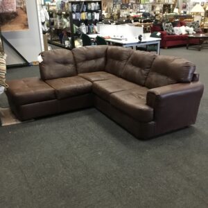 Brown Leather Sectional