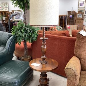 Vintage Table with Lamp