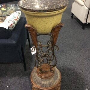 Large Pot with Marble Lid