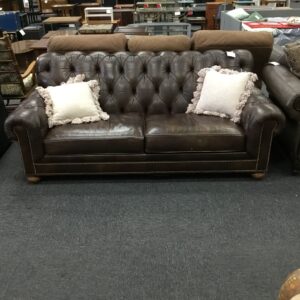 Ethan Allen Leather Couch