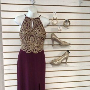 Burgundy Dress