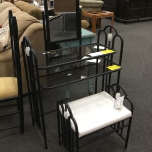 Iron Vanity with Stool