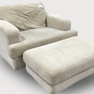 Oversized Chair with Ottoman