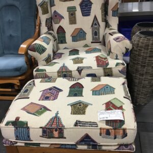 Bassett Furniture Chair with Ottoman