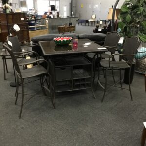 Patio Table Set with 4 Chairs