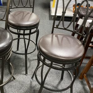 Barstools with Brown Padding