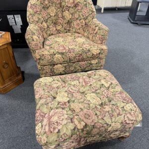 Arm Chair with Ottoman