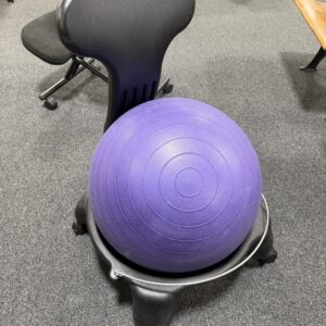 Chair with Purple Ball