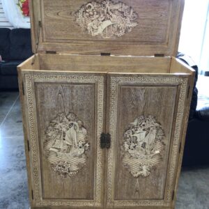 George Zee Hand Carved Bar Cabinet