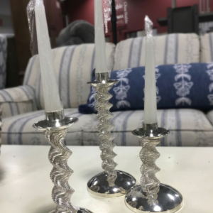 Silver Candle Holders