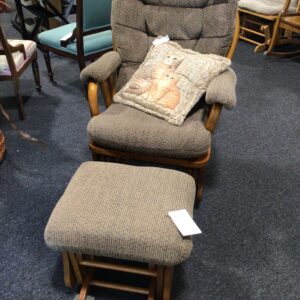 Glider with Ottoman