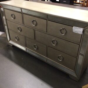8 Drawer Metallic Dresser