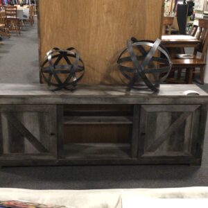 Barn Wood Look Entertainment Center