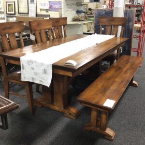 Table with 4 Chairs & 1 Bench
