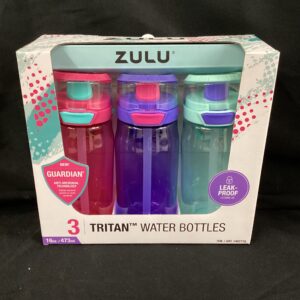 3 Pack Water Bottle Set