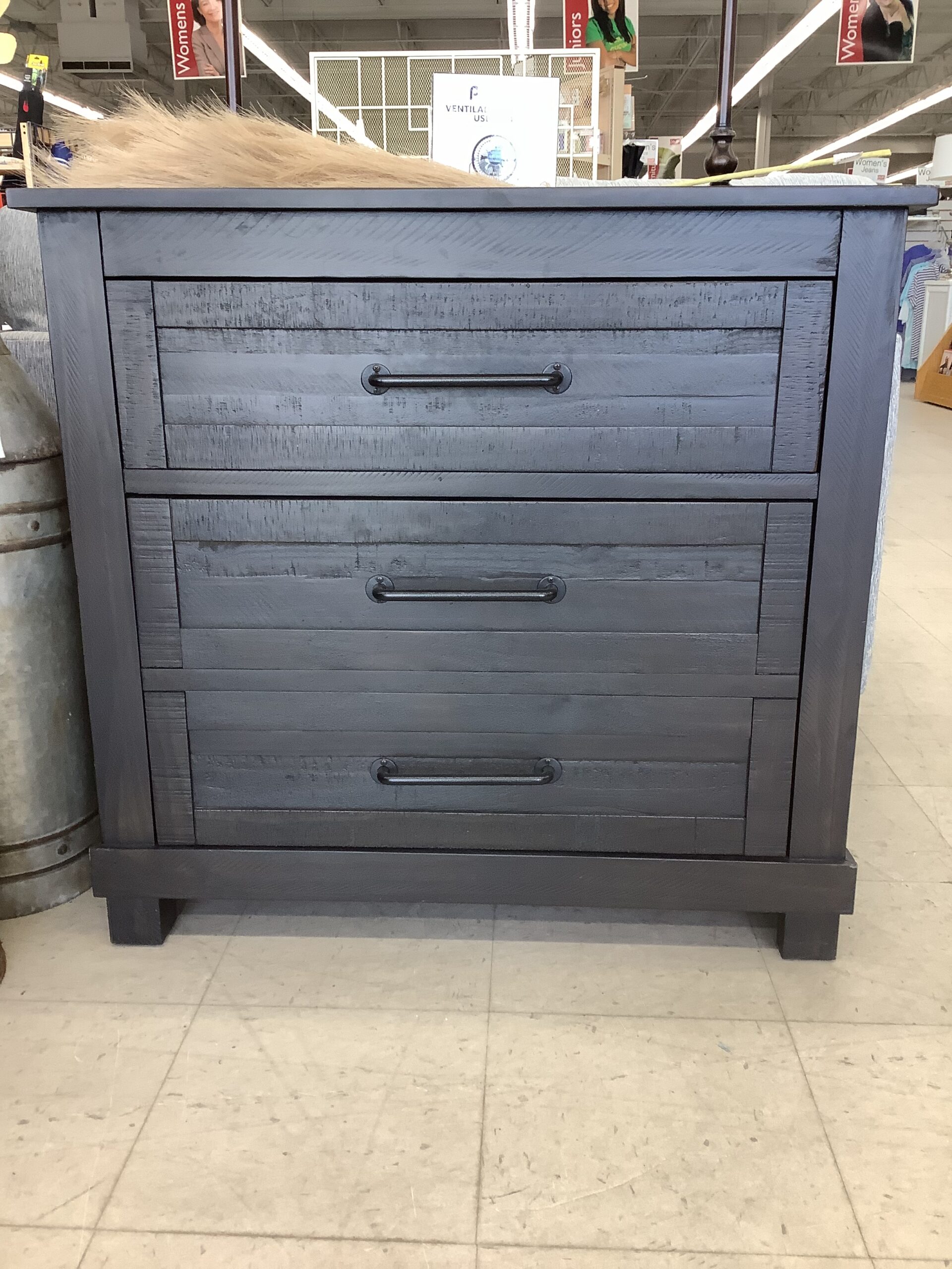 grey distressed wood dresser Wood Dresser 3+3 Drawers Chest Corona Gray