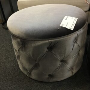 Gray Storage Shoe Ottoman