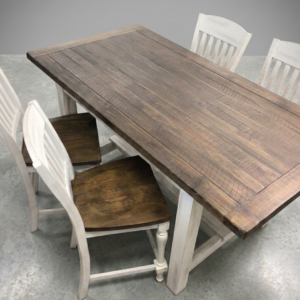 Farmhouse Table with 4 Chairs