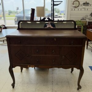 Vintage Dark Wood Buffet