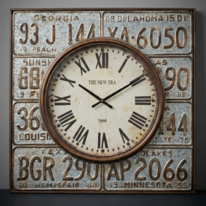 License Plate Clock