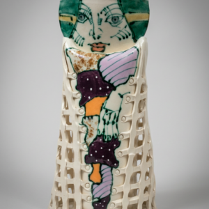 Lithuanian Artist Rasa Saldaitis Ceramic Vase